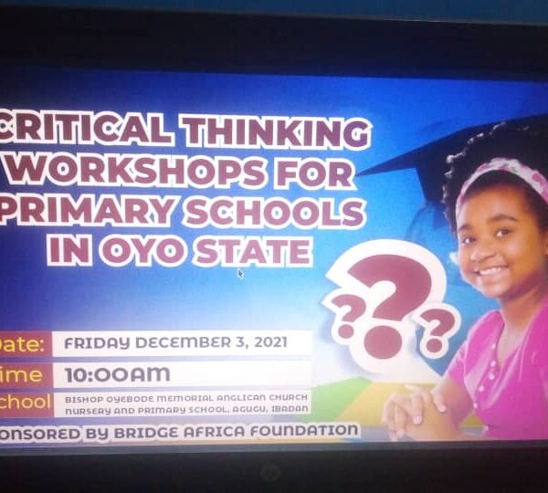 Critical Thinking Workshop for Richard Oyebode School, Nigeria